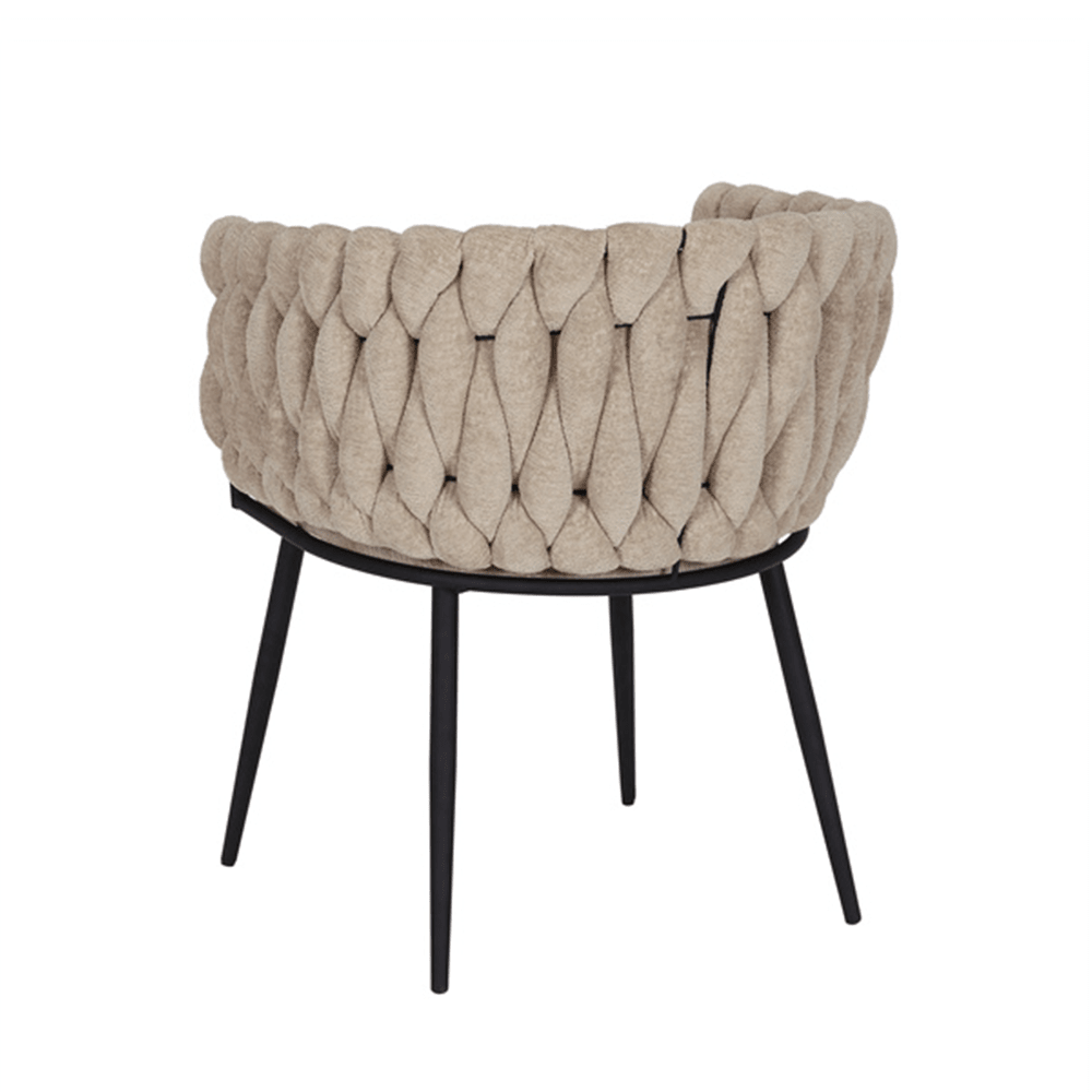 Eetkamerstoel River chenille beige