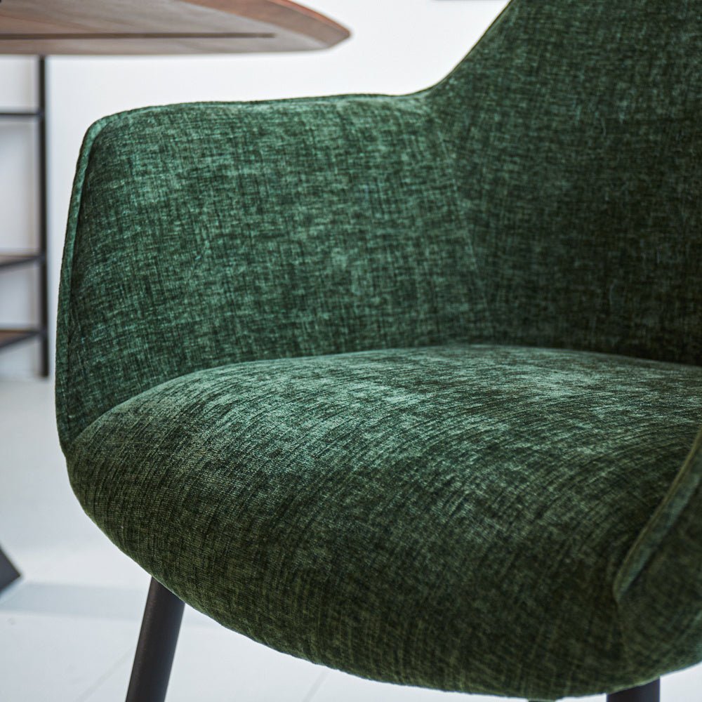 Dining room chair Sev Dimehouse Green LxWxH 68x62x61 Fabric Atmospheric photo detail