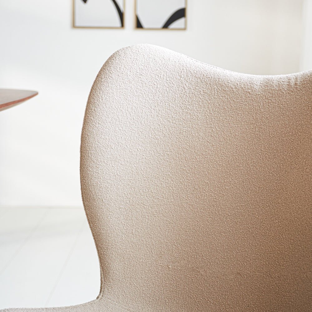 Dining room chair Sia Dimehouse Beige LxWxH 72x55x51 Fabric Atmospheric photo detail