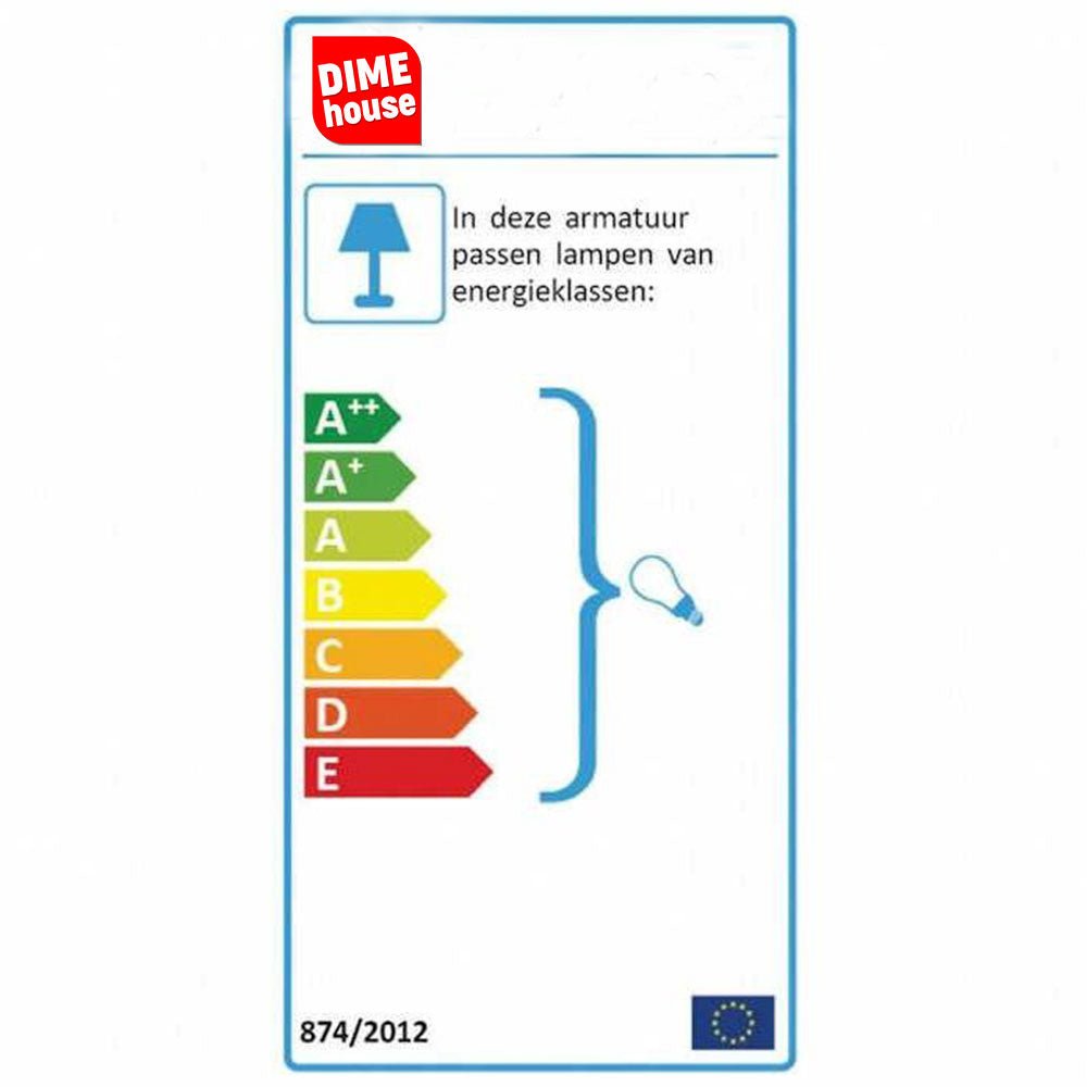 Hanging lamp Hugo Dimehouse Anthracite LxWxH 102x26x19 Glass Energy label