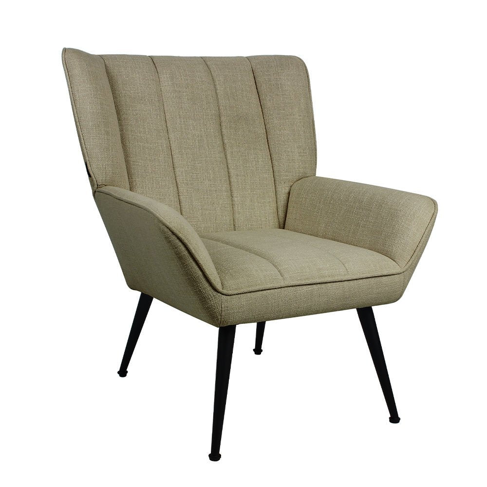 Armchair City linen olive green - image 2