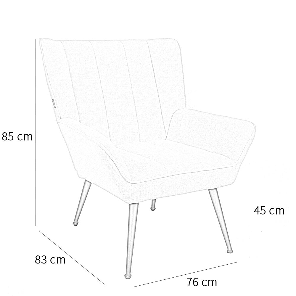 Armchair City linen taupe - image 6