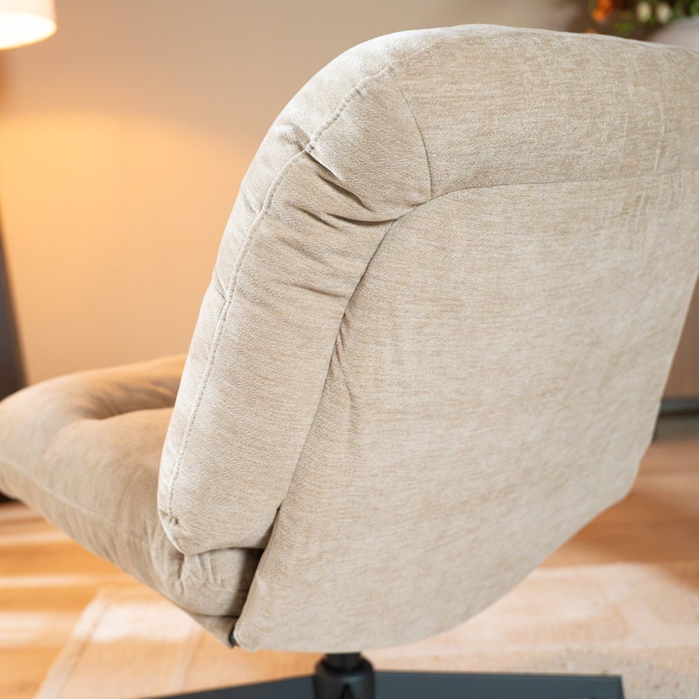 Fauteuil Sara draaibaar velvet beige