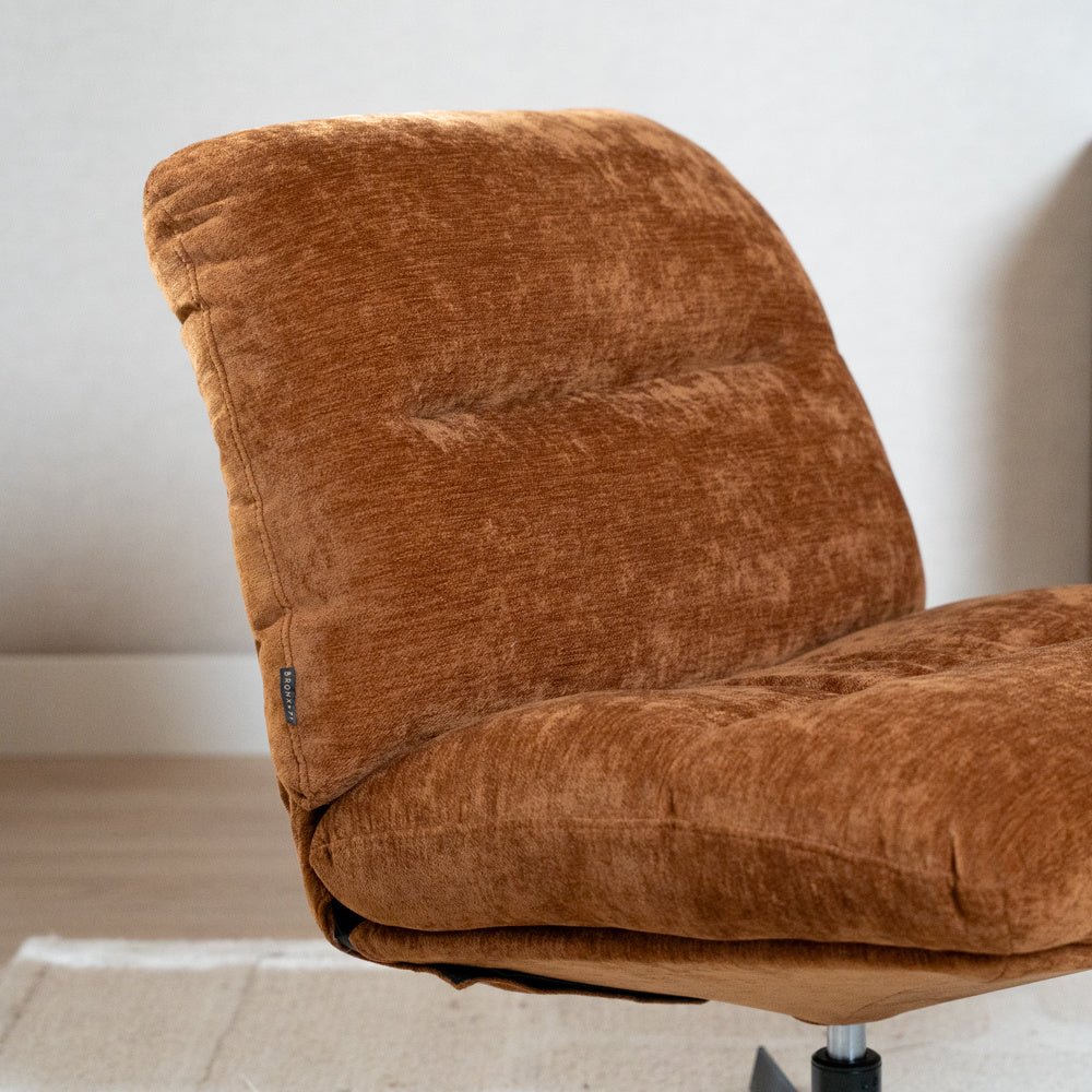 Fauteuil Sara draaibaar velvet oker Geel