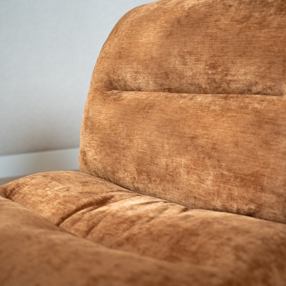 Fauteuil Sara draaibaar velvet oker Geel