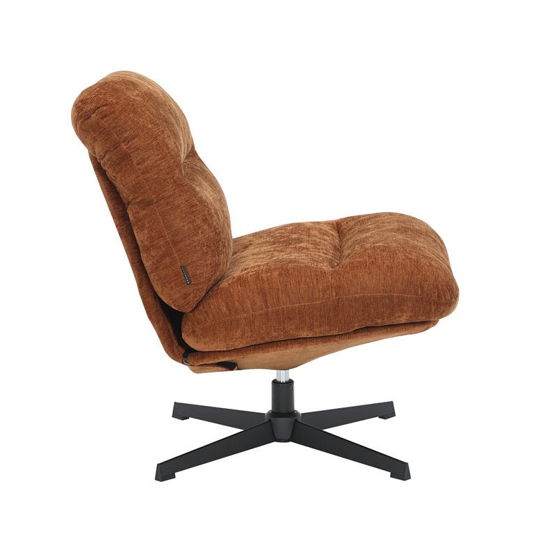 Fauteuil Sara draaibaar velvet oker Geel