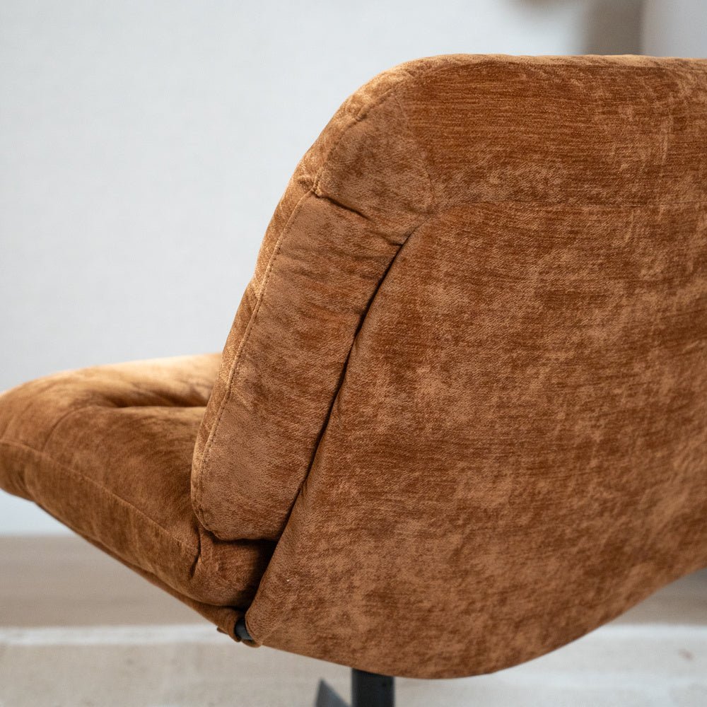 Fauteuil Sara draaibaar velvet oker Geel