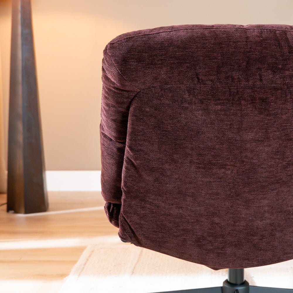 Fauteuil Sara draaibaar velvet paars