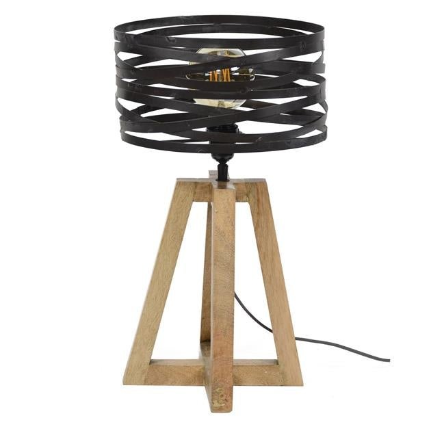 Table lamp Twist DH Interior Gray LxWxH 48x38x38 Slate gray White photo diagonal front view