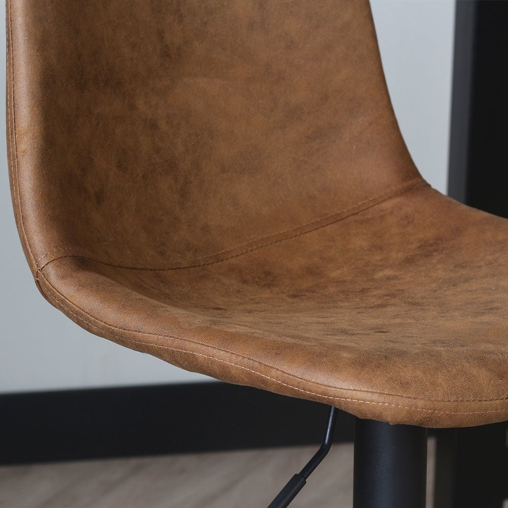 Bar stool Boran Dimehouse Cognac LxWxH 55x54x53 Eco-leather Atmospheric photo detail