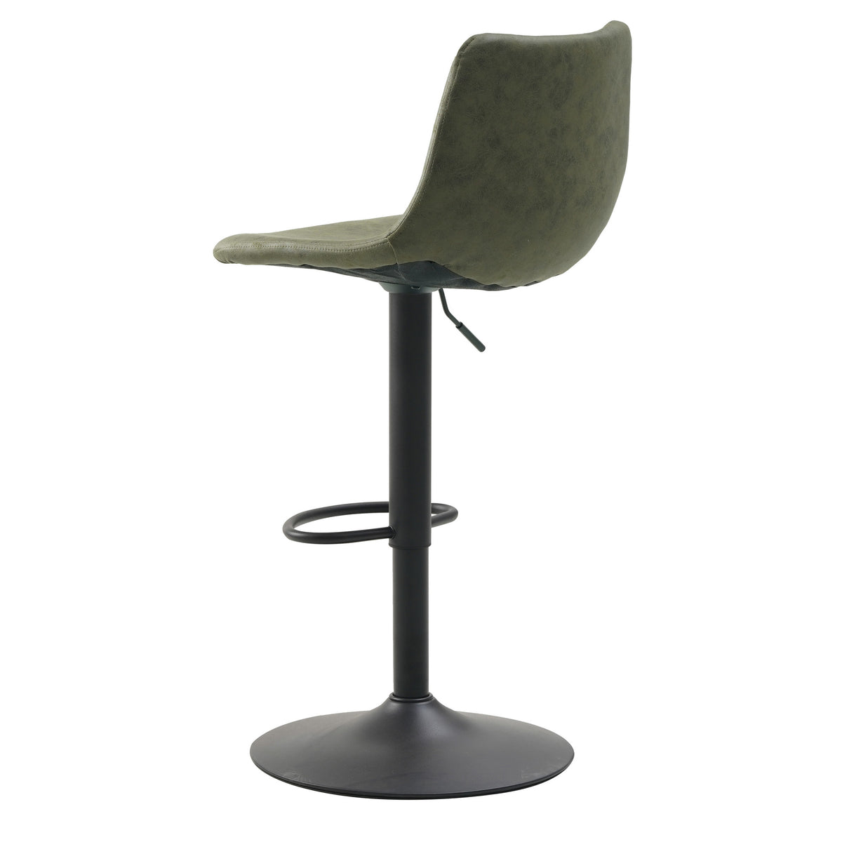 Bar stool Boran Dimehouse Green LxWxH 55x54x53 Eco-leather White photo diagonal rear view