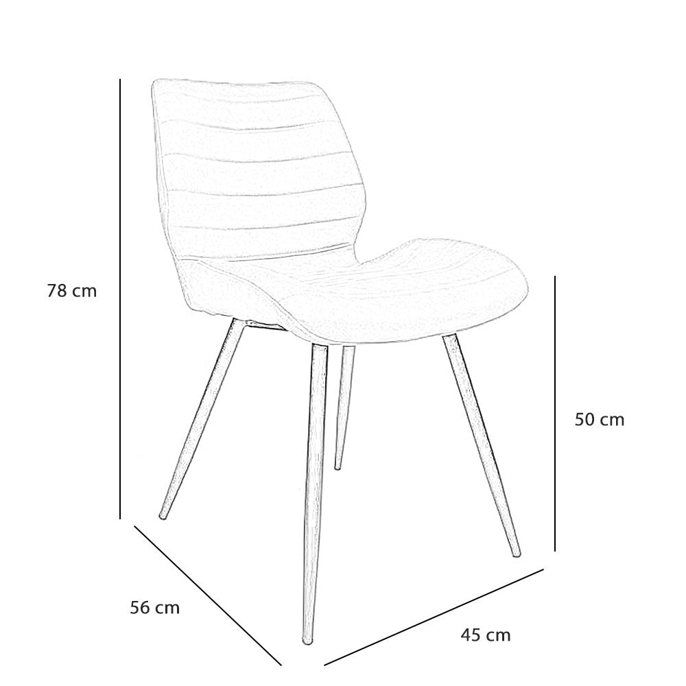 Industrial dining room chair Morris anthracite - image 10