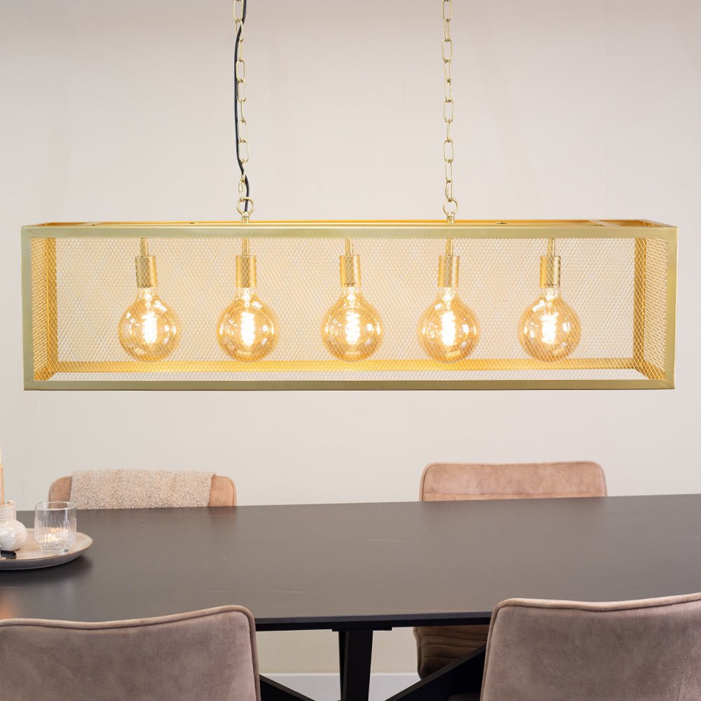Duncan hanging lamp Dimehouse Gold LxWxH 125x41x36 Metal Atmosphere photo front view