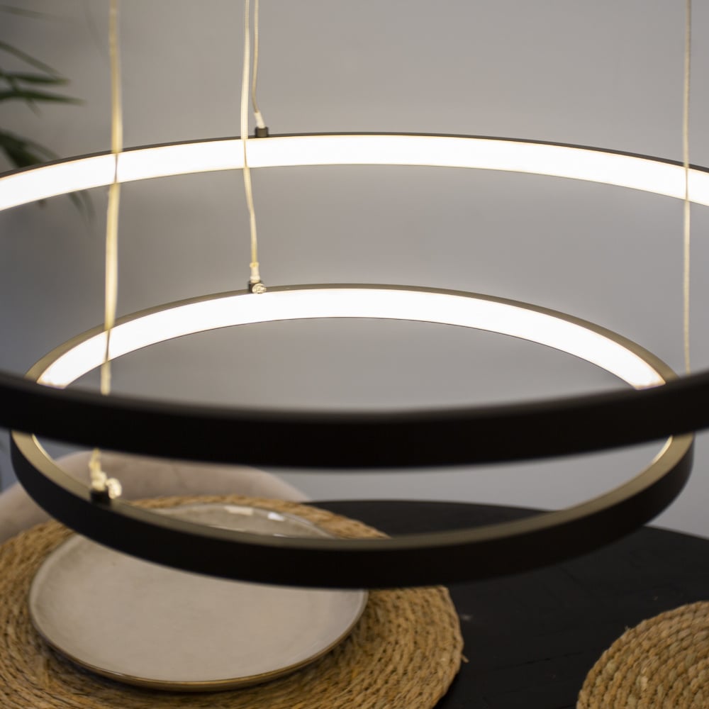 Hanging lamp Elaine Black Dimehouse Black LxWxH 56x56x12 Metal Atmospheric photo detail