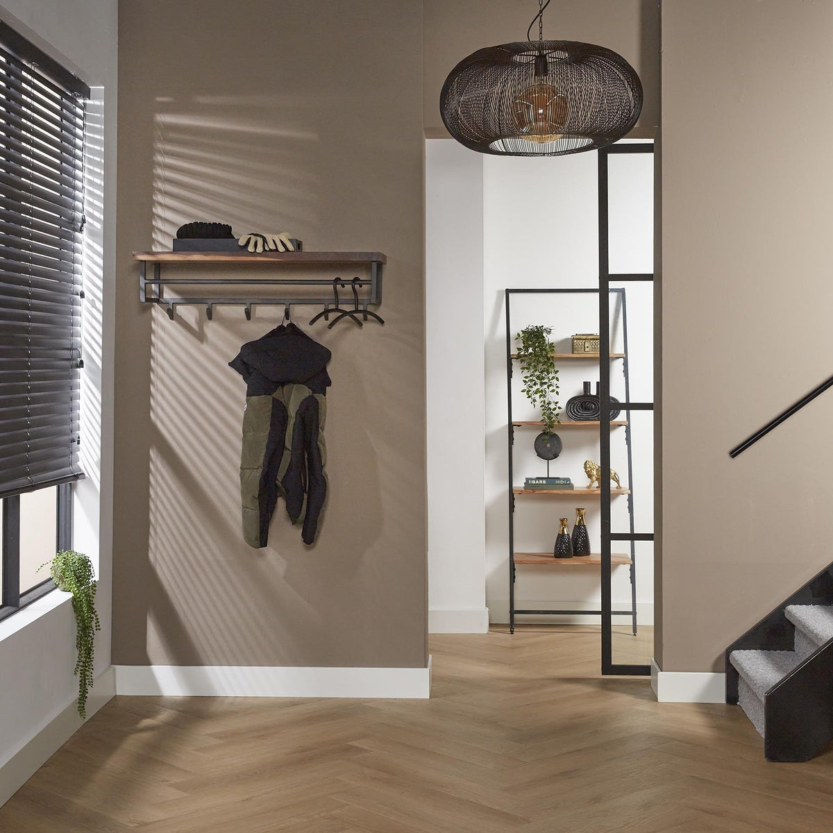Coat rack Daya DH Interior Saja LxWxH 105x30x30 Saja wood Atmospheric photo side view