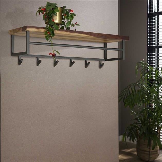 Coat rack Daya DH Interior Saja LxWxH 105x30x30 Saja wood Atmospheric photo detail