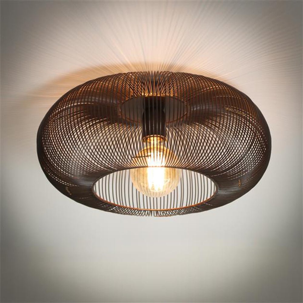 Ceiling lamp Jill DH Interior Black LxWxH 48x48x25 Nickel Atmospheric photo diagonal front view