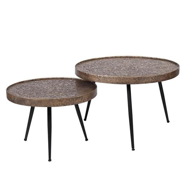 Coffee table Aron DH Interior Bronze LxWxH 80x80x13 Bronze White photo front view