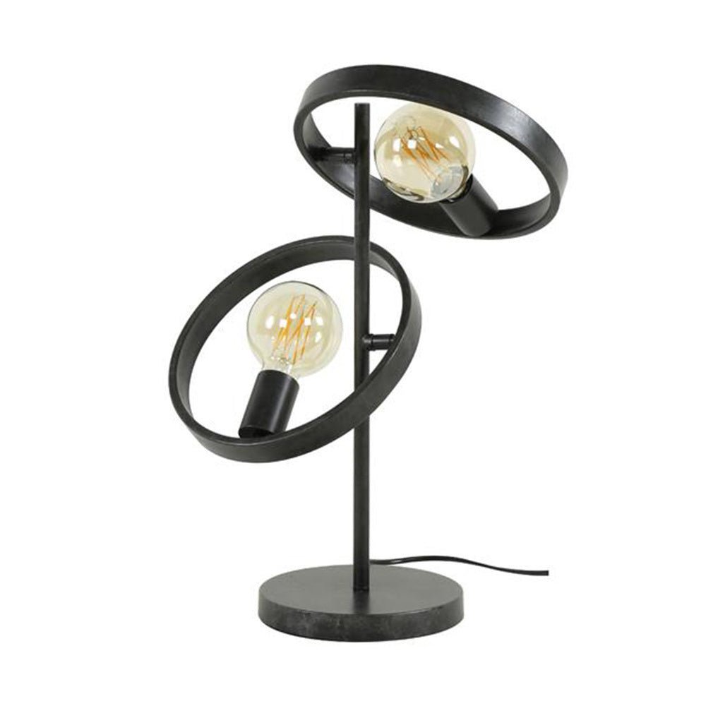Table lamp Otan DH Interior Charcoal LxWxH 55x44x28 Metal White photo front view