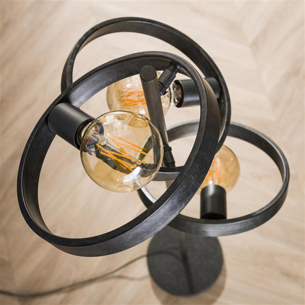 Floor lamp Otan DH Interior Charcoal LxWxH 57x38x26 Metal Atmospheric photo detail