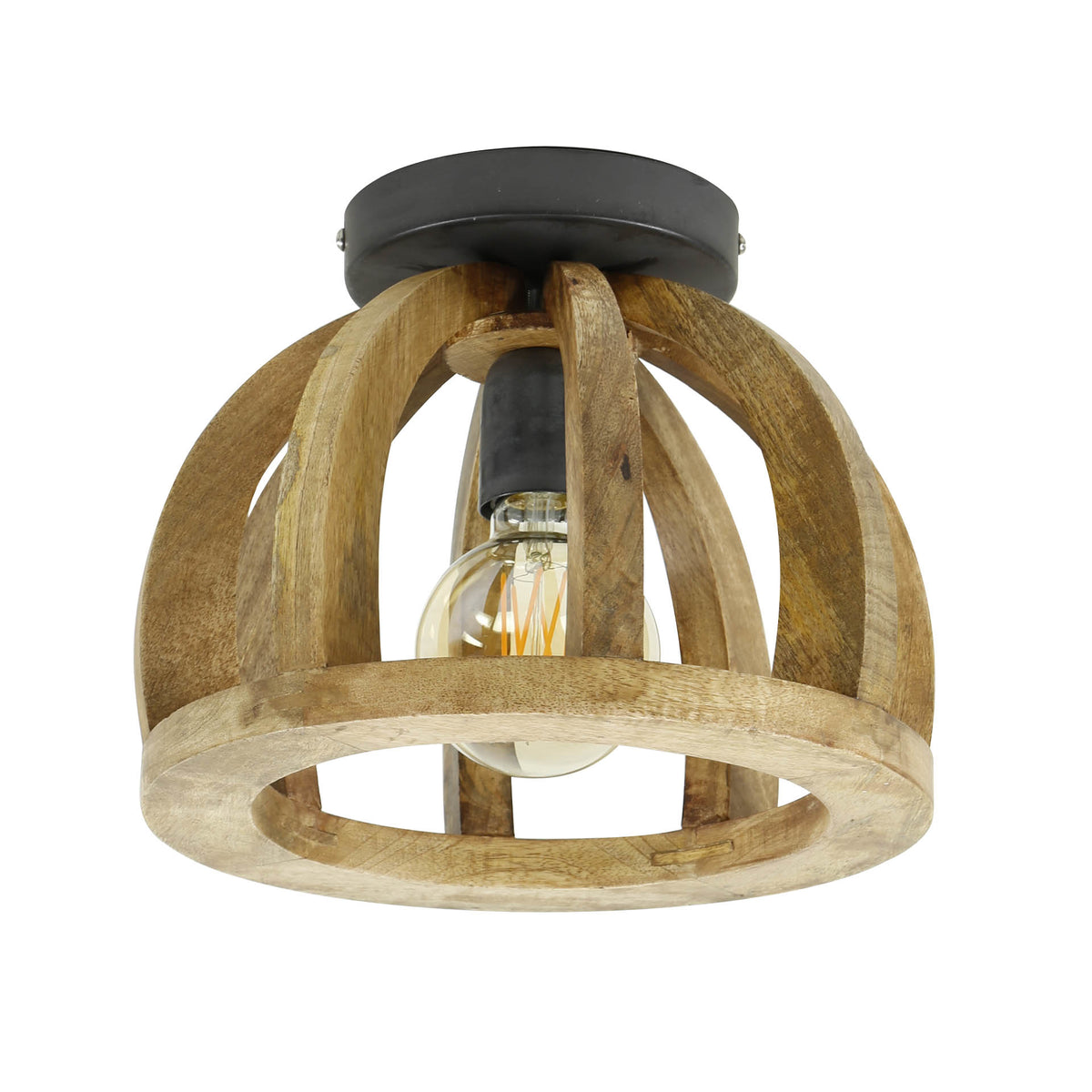 Ceiling lamp Madri DH Interior Mango LxWxH 34x34x28 Mango wood White photo front view