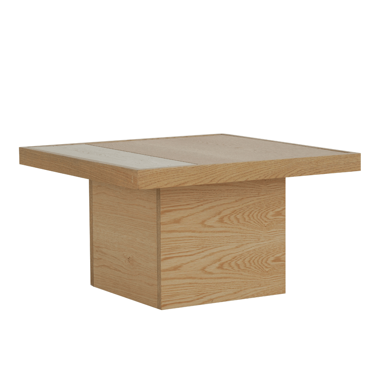 Salontafel Java 70x70 cm blank eiken Eikenlook Eikenfineer
