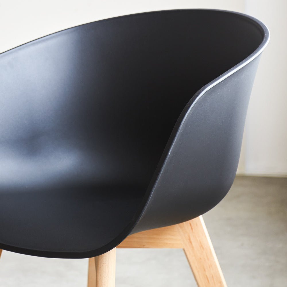 Herning dining room chair Dimehouse Black LxWxH 68x60x51 Plastic Atmospheric photo detail