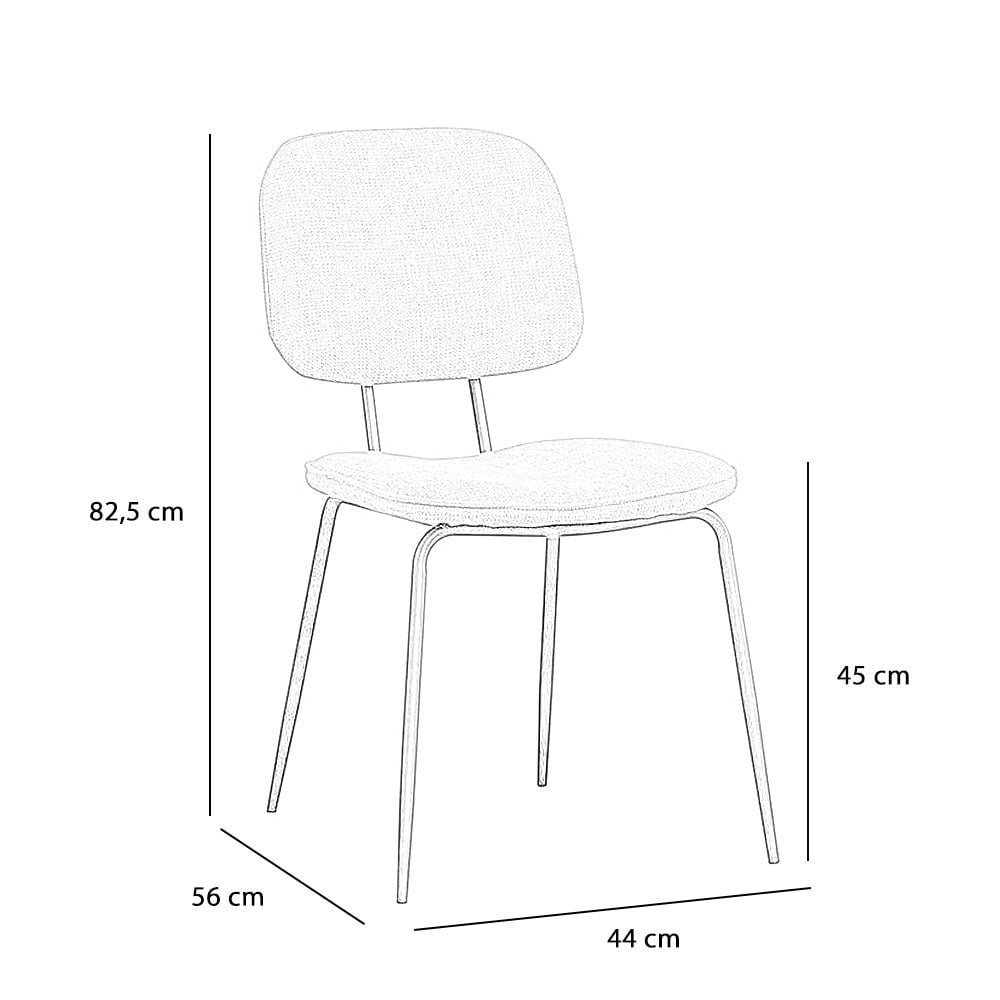 Scandinavian dining room chair Ivar recycled fabric green - image 9