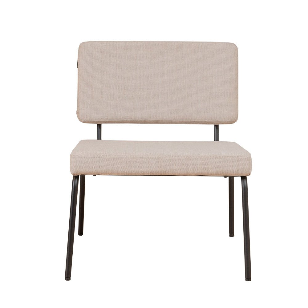Scandinavian armchair Aspen beige recycled fabric - image 5