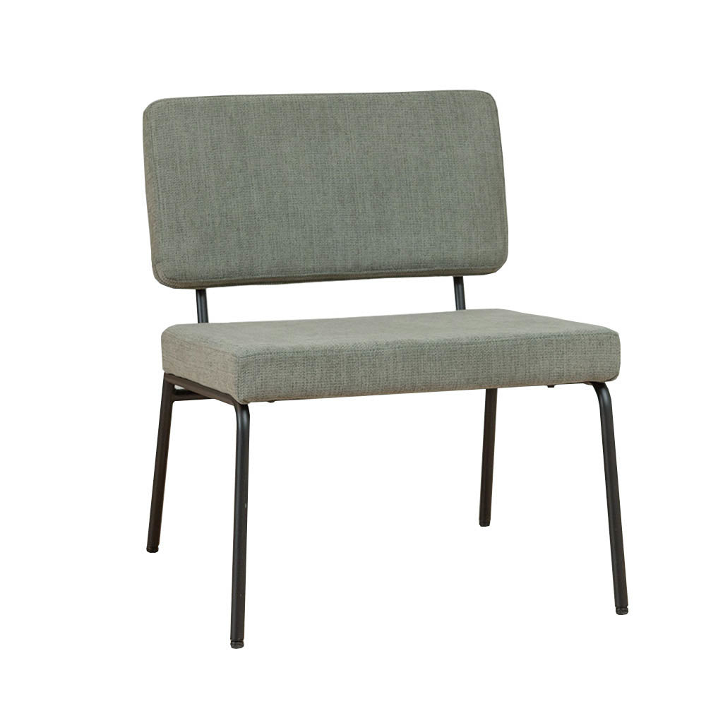 Scandinavian armchair Aspen green recycled fabric - image 5