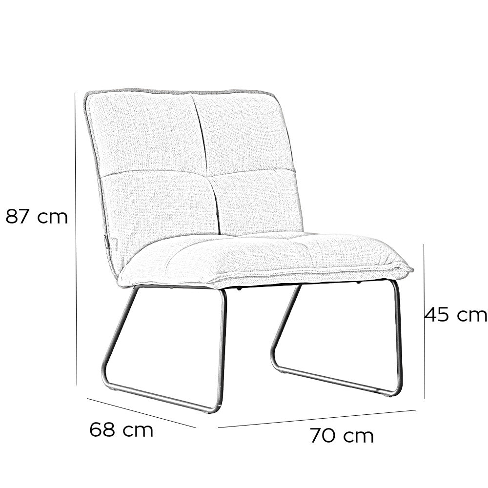 Scandinavian armchair Joran beige - image 5