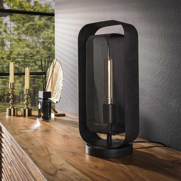 Table lamp Jeff DH Interior Black LxWxH 48x26x23 Metal Atmospheric photo diagonal front view