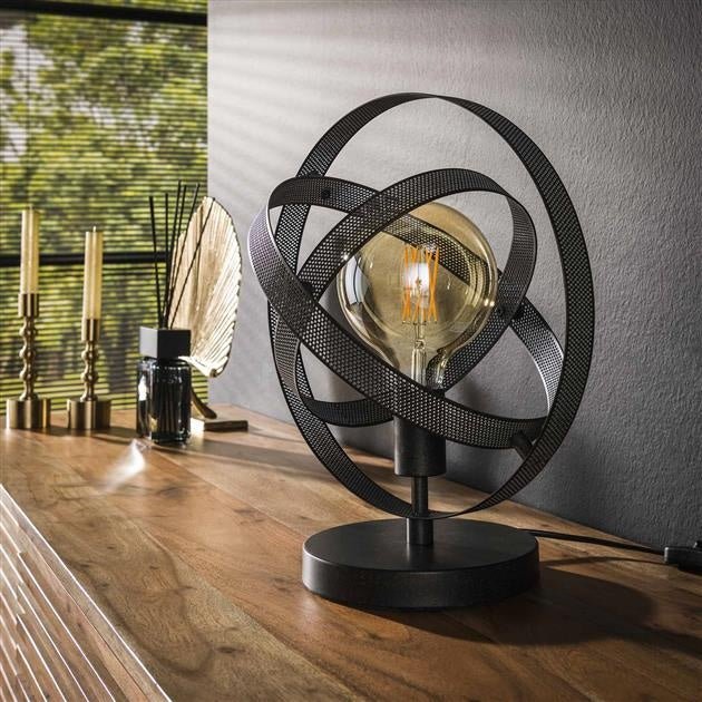 Table lamp Yari DH Interior Black LxWxH 44x39x27 Metal Atmospheric photo diagonal front view