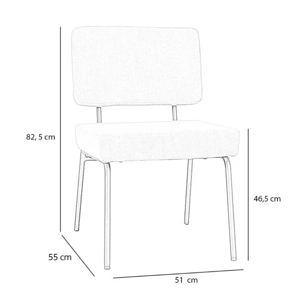 Velvet dining room chair Espen taupe - image 9