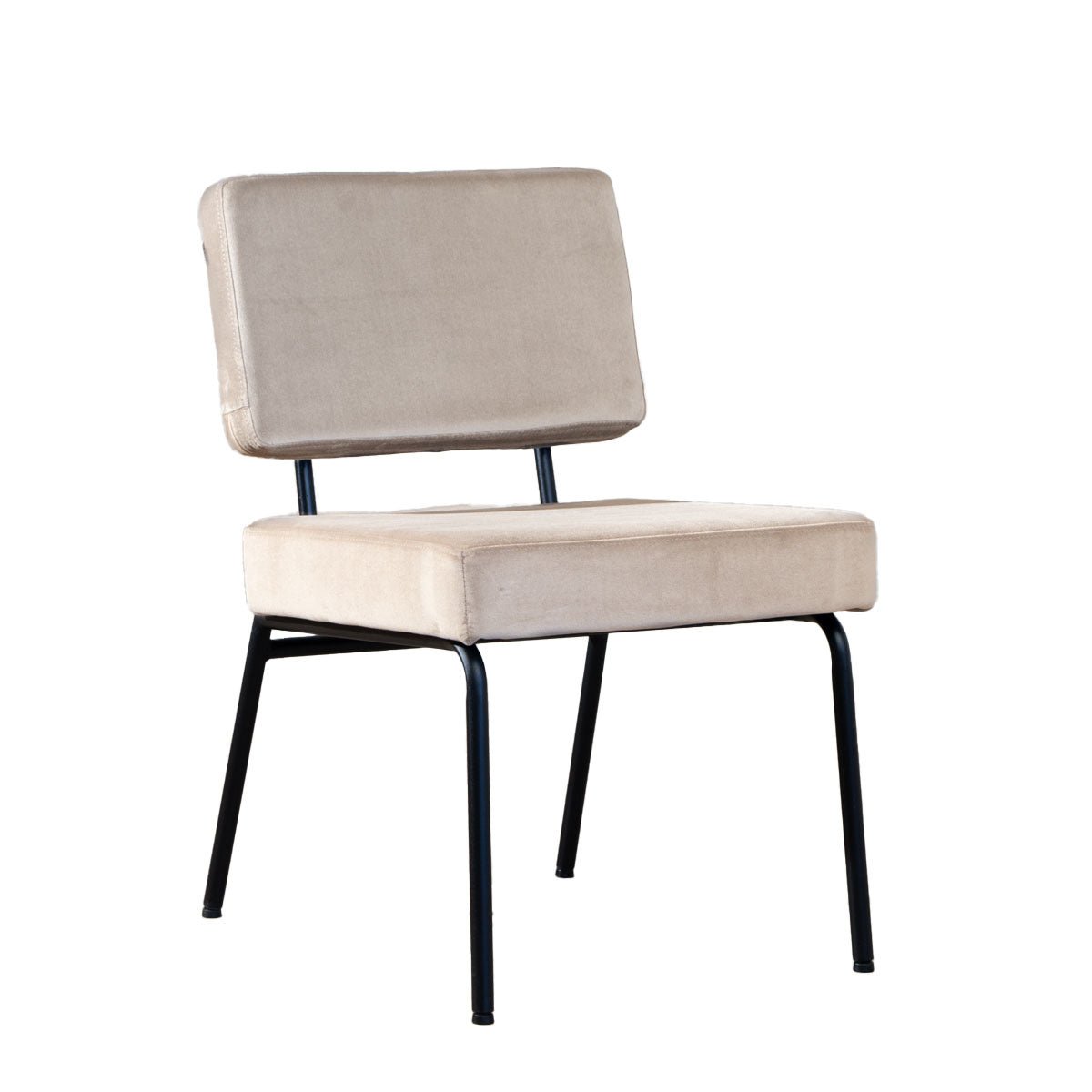 Velvet dining room chair Espen taupe - image 6
