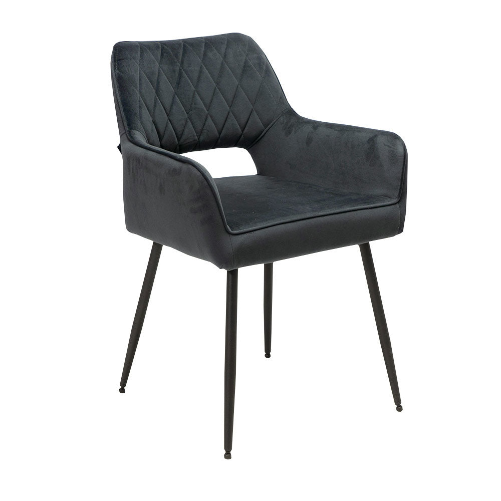 Velvet dining room chair Mika anthracite - image 5