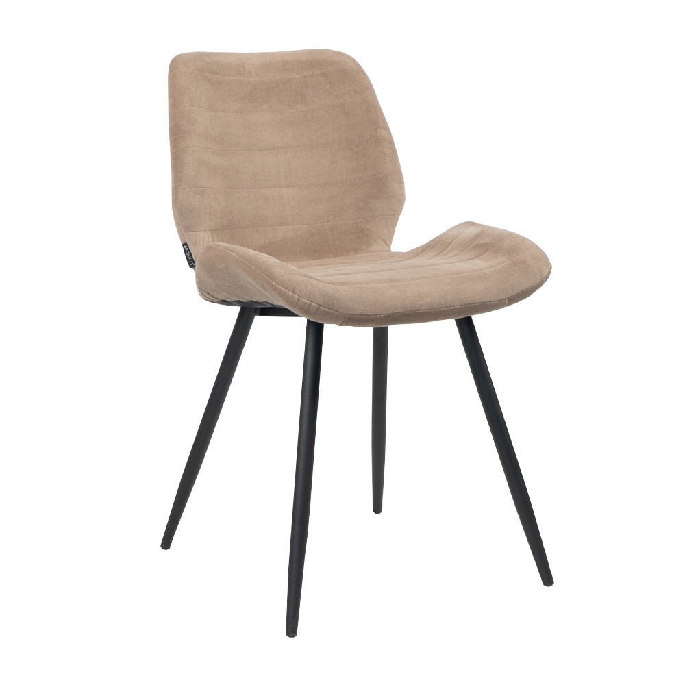 Velvet dining room chair Toby taupe - image 6