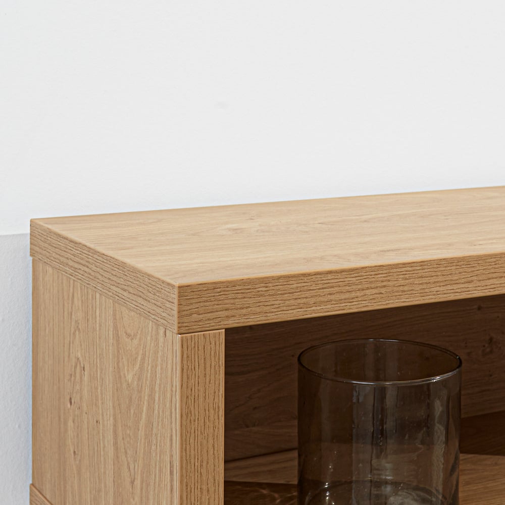 TV Furniture Bernie Rustic Oak Dimehouse Oak LxWxH 126x36x31 Melamine Atmospheric photo detail