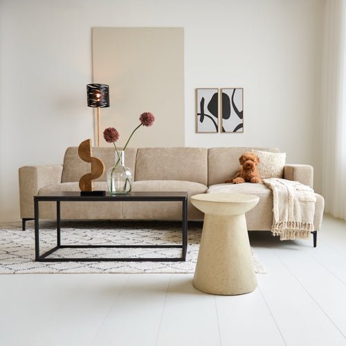 Bijzettafel beige - Dimehouse