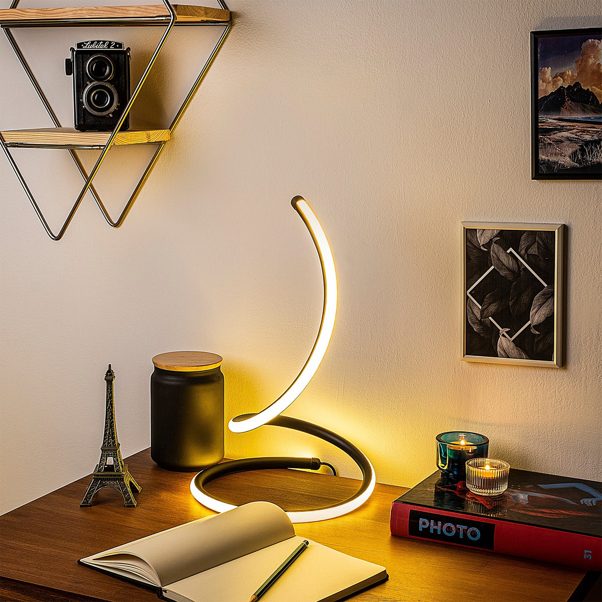 Table lamps - Table lamp Black Metal Nightstrike - Dimehouse