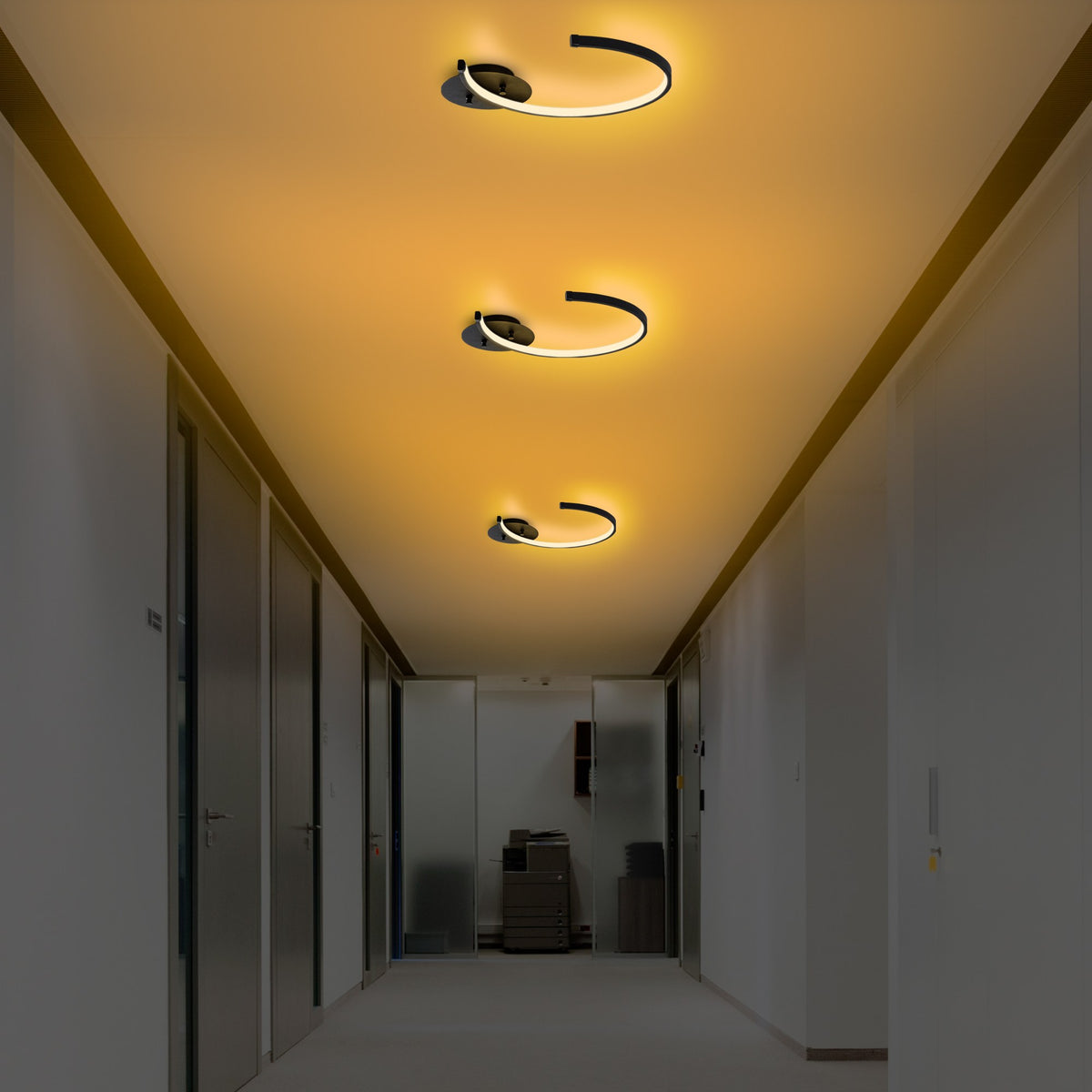 Ceiling lamps - Ceiling lamp Black Metal Lunaris - Dimehouse