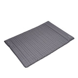 Air mattress for 2 persons with built-in inflation system 205x140x10 cm Dimehouse Gray LxWxH 33x17x17 Nylon White photo diagonal front view