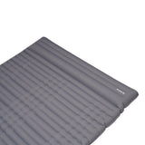 Air mattress for 2 persons with built-in inflation system 205x140x10 cm Dimehouse Gray LxWxH 33x17x17 Nylon White photo detail