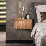 Bedside Tables - Floating Bedside Table Maria Set of 2 Mango wood - Dimehouse