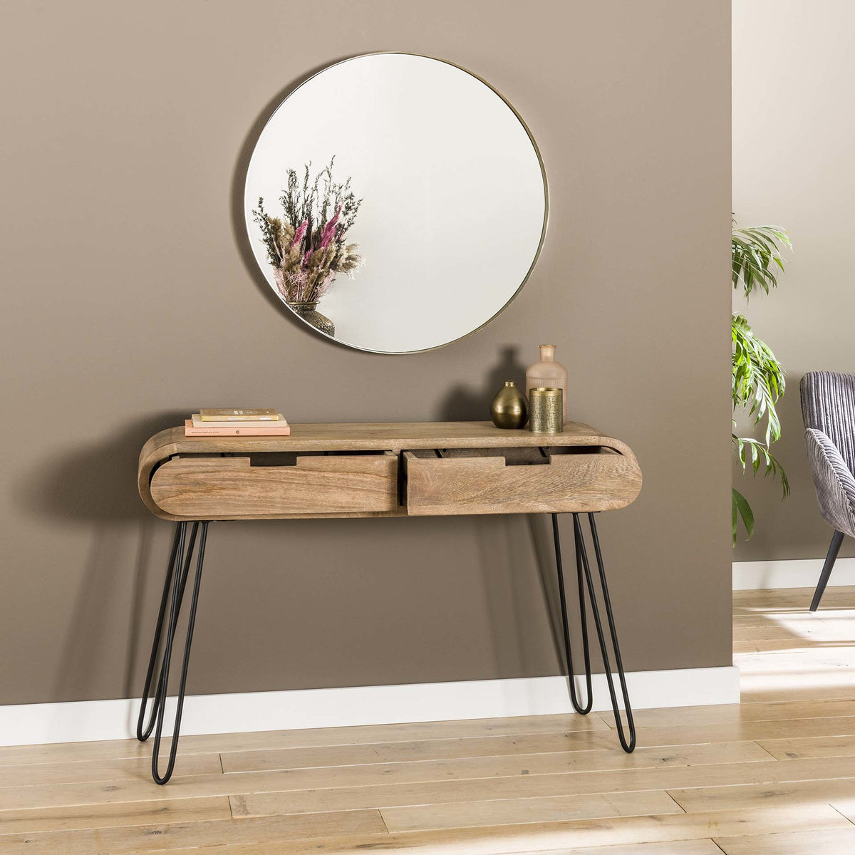 Dressing table Jasmine DH Interior Mango LxWxH 124x35x28 Mango wood Atmospheric photo detail