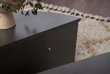 Coffee tables - Round Coffee Table Anthracite Melamine 85 cm Orin - Dimehouse