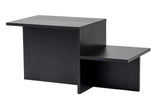 Coffee tables - Coffee table Black Melamine - 80 x 40 cm - Eterna - Dimehouse