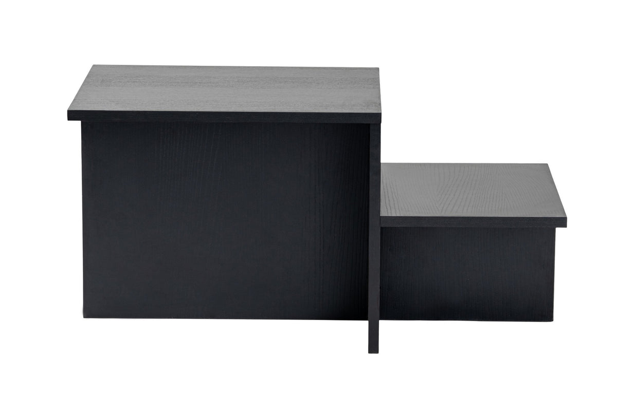 Coffee tables - Coffee table Black Melamine - 80 x 40 cm - Eterna - Dimehouse