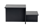 Coffee tables - Coffee table Black Melamine - 80 x 40 cm - Eterna - Dimehouse