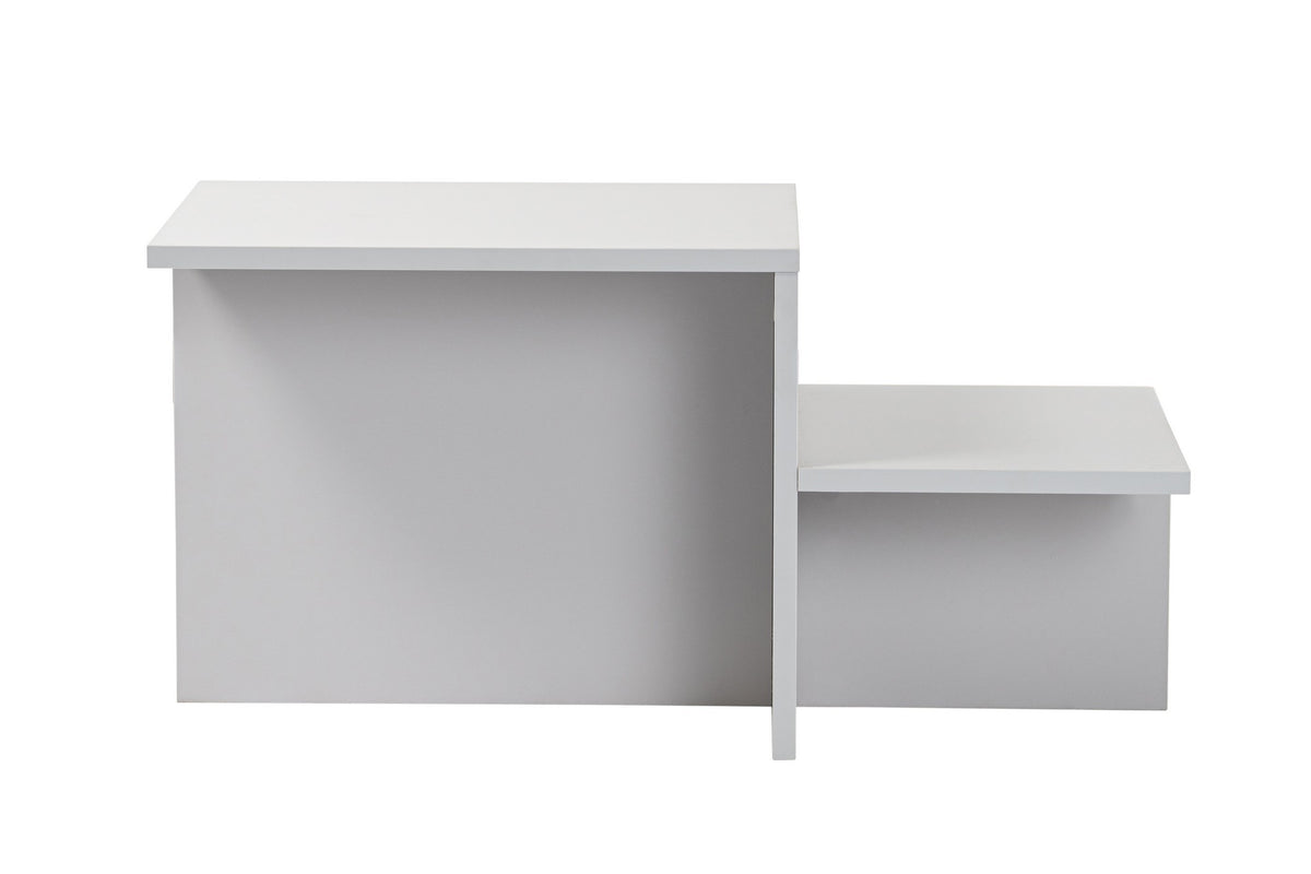 Coffee tables - Coffee table Gray Melamine - 80 x 40 cm - Eterna - Dimehouse